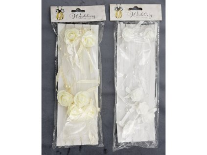 svatebni dekorace girlanda s ruzickami 120 cm 2 barvy