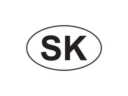 samolepka znacka sk 175x120 mm