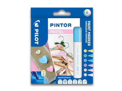 dekoracni popisovac pintor pastel sada 6 ks hrot m
