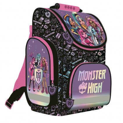 Školní batoh/aktovka - MONSTER HIGH, rozměry: 350 x 250 x 150mm(vnitřní roz.)