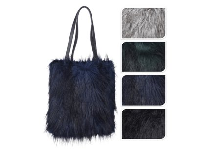 kabelka s umelou kozesinou 35 cm mix 1ks