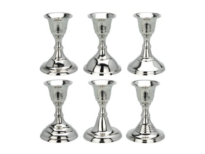 svicen kovovy hlinikovy stribrny mix 1ks