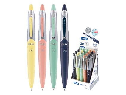 pero kulickove milan capsule silver 1 0 mm modre