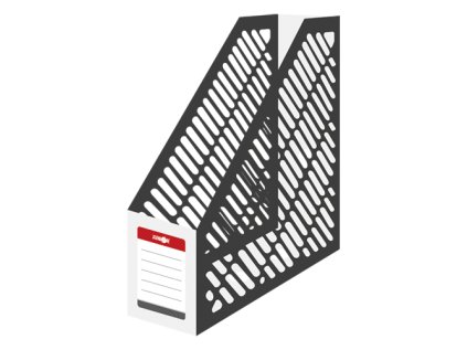 stojan na casopisy a4 junior skladaci bilo cerny