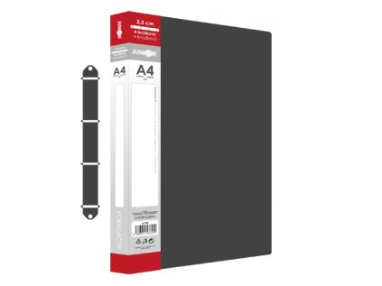 poradac pp 4 krouzkovy junior a4 2 5 cm cerny