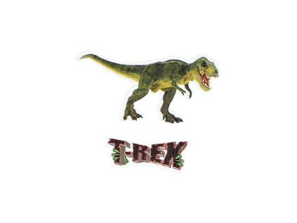 sticker na tasku dinosaur t rex sada 2 ks