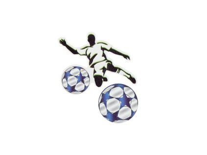 sticker na tasku football player sada 2 ks