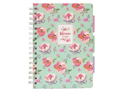 spiralovy blok s rozrazovacem pukka pad blossom a5 90listu