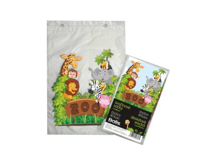 svacinove kapsy 25x35 cm detsky motiv zoo 40ks bal