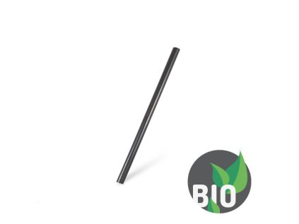 slamky jumbo cerne pla bio 20 cm 150 ks