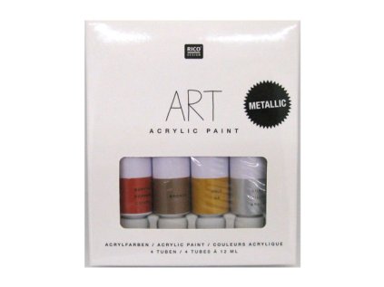 ri sada akrylovych barev metallic 4x12 ml