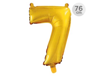 balon narozeninovy 76 cm cislo 7 zlaty