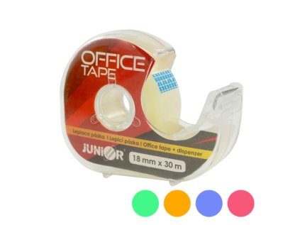 lepici paska junior s dispenzorem 18 mm x 30 m mix 5 barev
