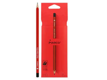 tuzka grafitova marco hb ctyrhranne telo sada 8 ks