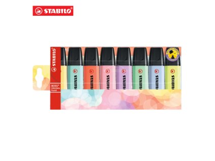 zvyraznovac stabilo boss original pastel sada 8 ks