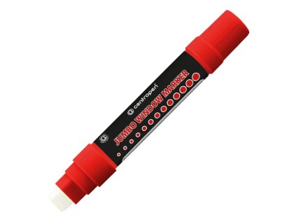 popisovac centropen 9120 jumbo cerveny na sklo