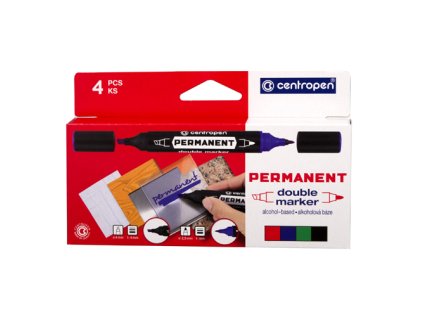 popisovac centropen 1666 oboustranny sada 4 ks