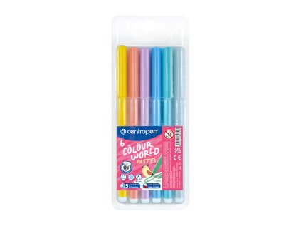 fixy centropen 7550 colour world pastel sada 6 ks