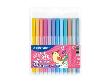 fixy centropen 7550 colour world pastel sada 12 ks