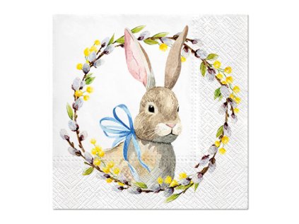ubrousky paw l 33x33 cm rabbit with catkins
