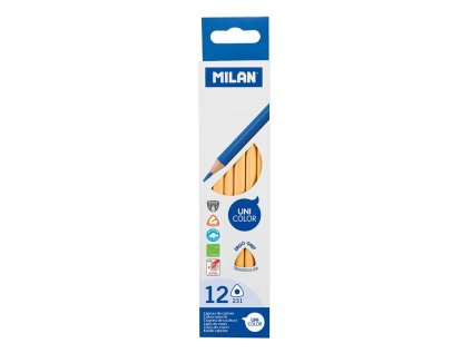 pastelky milan ergo grip trojhranne nude