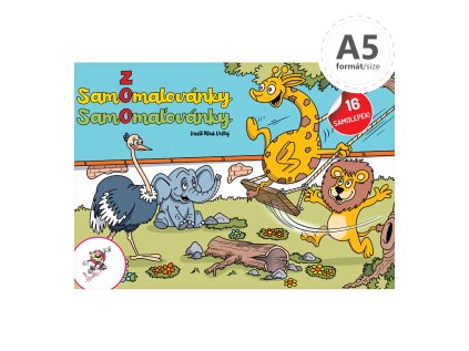 omalovanka a5 zoo samolepky