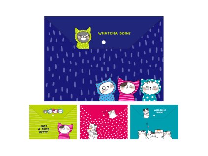 obal pp s patentkou m g a4 so many cats mix 1ks