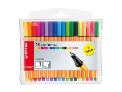 liner stabilo point 88 mini sada 18 ks