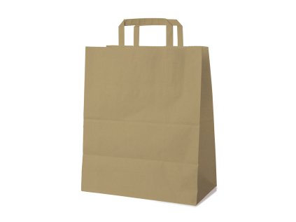 papirove tasky 32x16x39 cm hnede 50ks