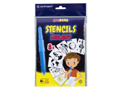 sablony papirove centropen 9996 n vesmir sada 8 ks