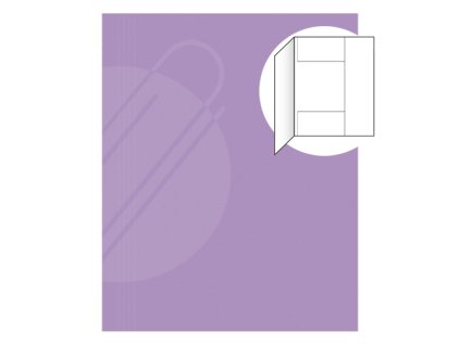 odkladaci mapa se 3 chlopnemi eko 253 skladana fialova