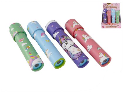 unicorn kaleidoskop jednorozec 19cm 4barvy 12ks v dbx