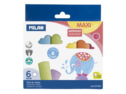 krida milan kulata barevna bezprasna maxi 6 ks bliester