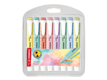 zvyraznovac stabilo swing cool pastel 8 ks balenie s 8 roznymi farbami