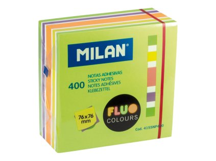blok lep milan fluo colours 76 x 76 mm 400 l