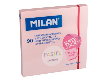 blok lep milan pastel 76 x 76 mm 90 l ruzove