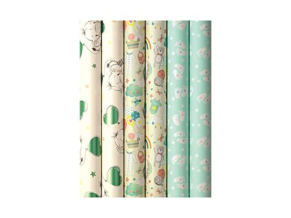 papir darkovy 2 m x 70 cm v roli baby