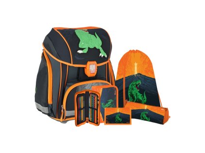 skolni batoh 5 dilny set smart 3d s led osvetlenim t rex