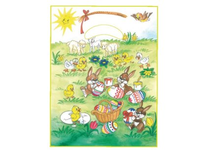 sacky velikonocni zajici 205x320 mm 1 ks