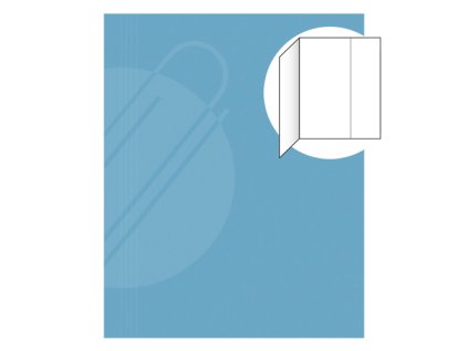 odkladaci mapa s 1 klopou eko 251 modra