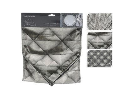 ubrus vanocni stribrny 150x32 cm 1ks