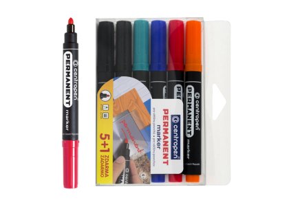 popisovac centropen marker 6ks sada