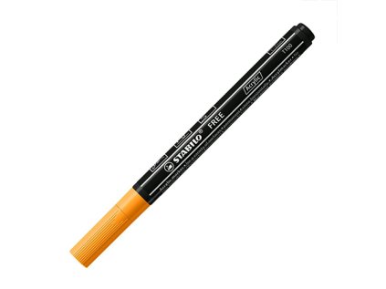 akrylovy popisovac stabilo free acrylic t100 kulaty hrot 1 2 mm oranzovy