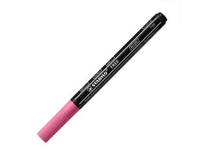 akrylovy popisovac stabilo free acrylic t100 kulaty hrot 1 2 mm ruzovy