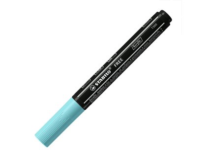 akrylovy popisovac stabilo free acrylic t300 kulaty hrot 2 3 mm ledove modry