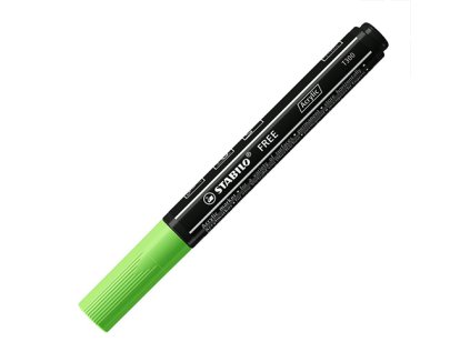 akrylovy popisovac stabilo free acrylic t300 kulaty hrot 2 3 mm svetle zeleny