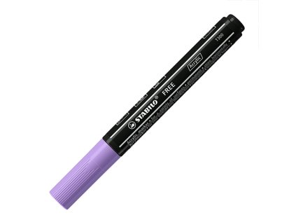 akrylovy popisovac stabilo free acrylic t300 kulaty hrot 2 3 mm svetle fialovy
