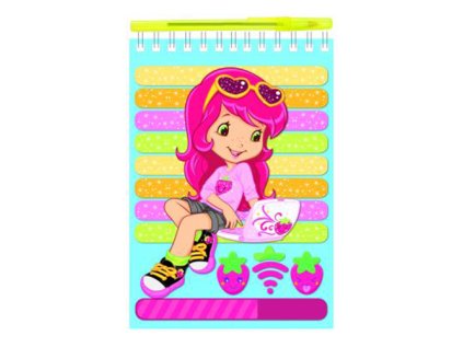 psaci sada blok a5 s krouzkovou vazbou kulickove pero strawberry