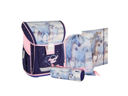 skolni batoh 4 dilny set cool magical horse
