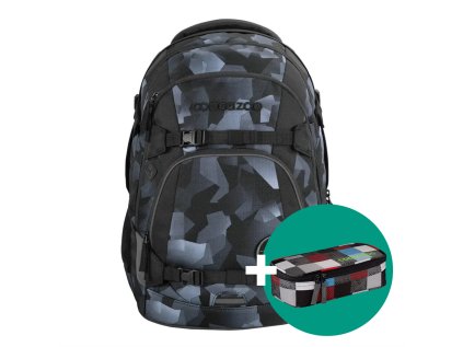 skolni batoh coocazoo mate grey rocks certifikat agr darek